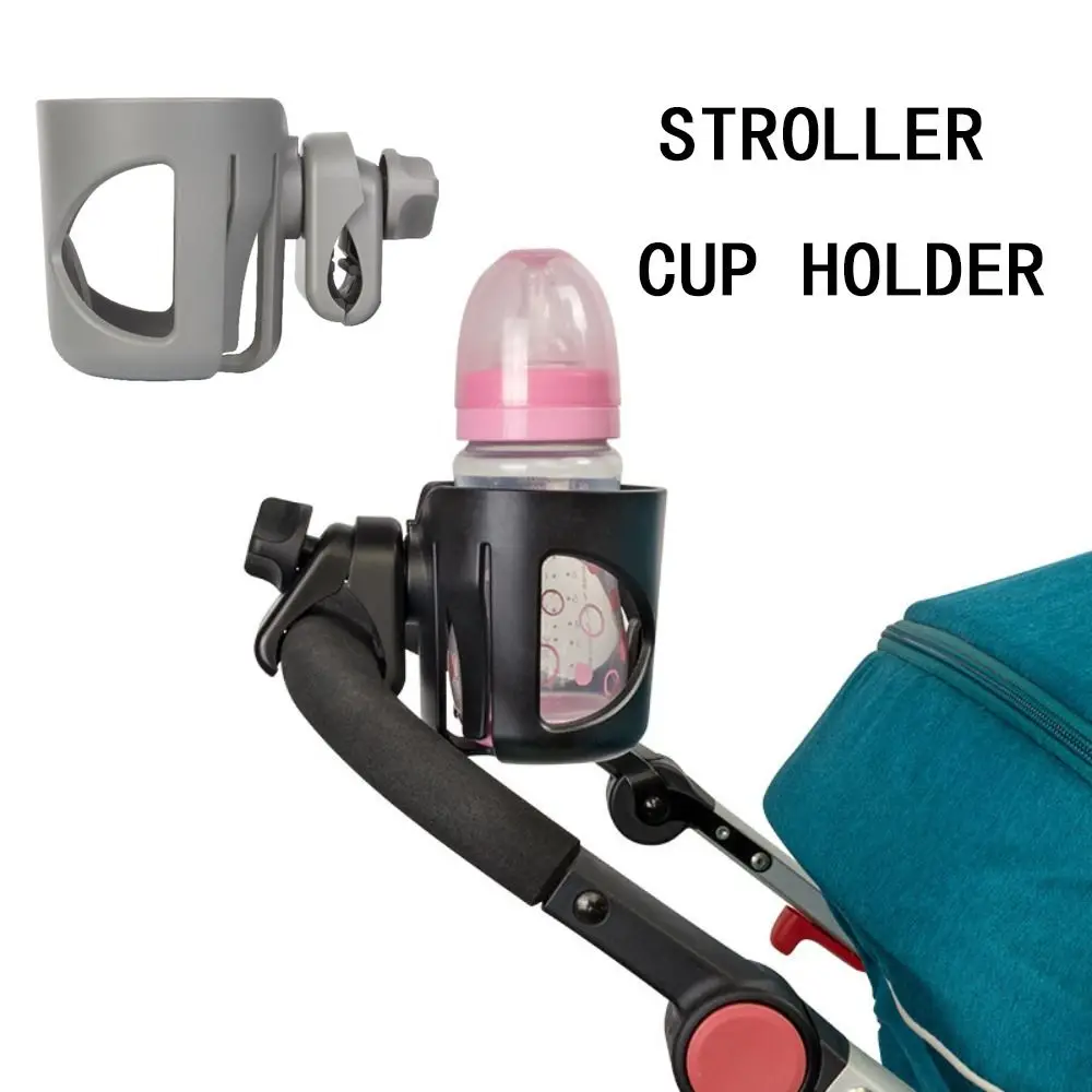 

Black Stroller Cup Holder Stroller Bottle Holder Adjustable Pram Rack for for Scooter for Buggy Outdoor