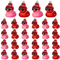 24 /72Pcs Valentine's Day Mini Rubber Duck , Valentine Rubber Duck in Bulk Bath Toys for Kids Valentines Classroom Gift Exchange 1