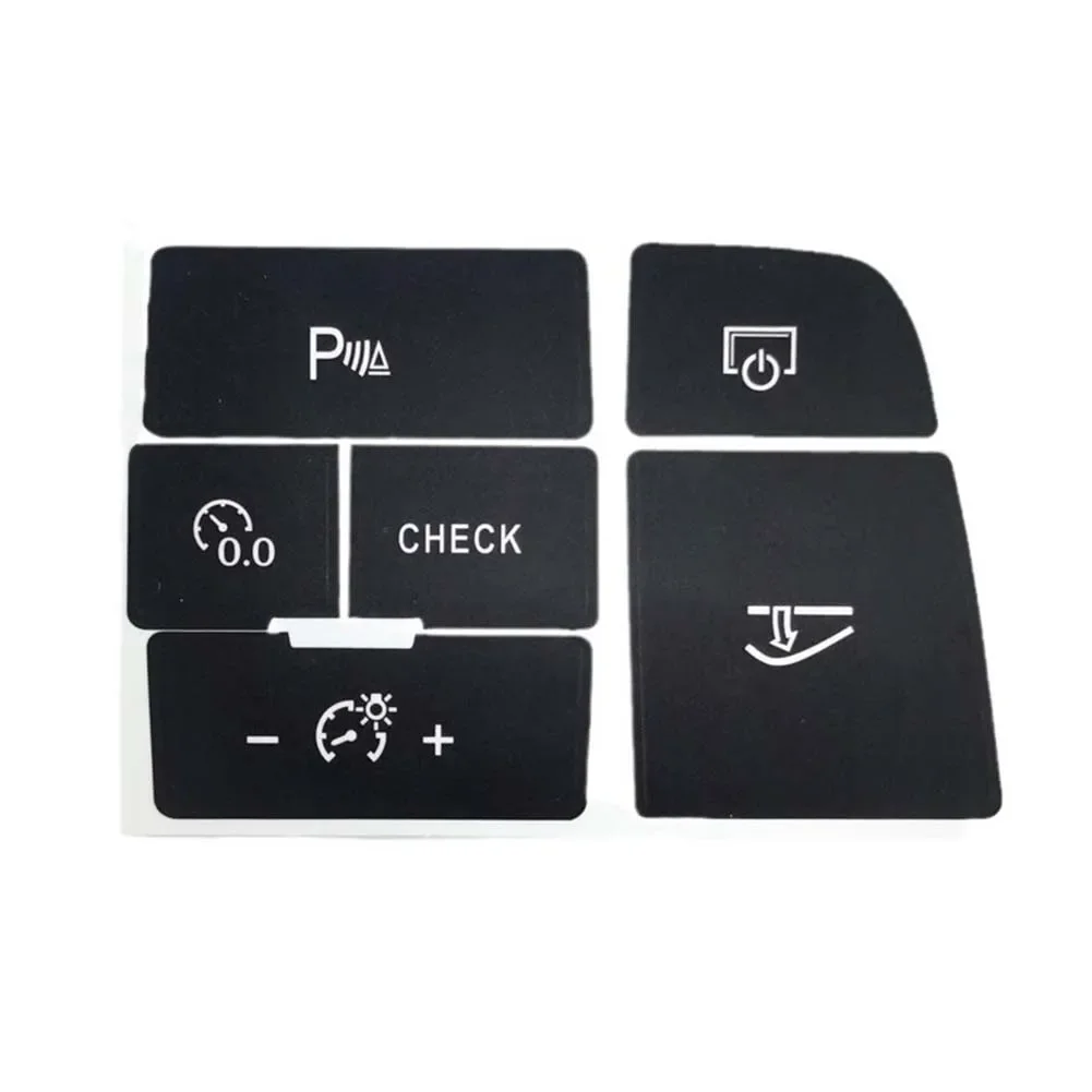 CD Radio Audio Button Repair Sticker for Audi Q7 4L 2003 To 2014 Q7 Tuning Accessories Refinishing Broken Down Console Keys