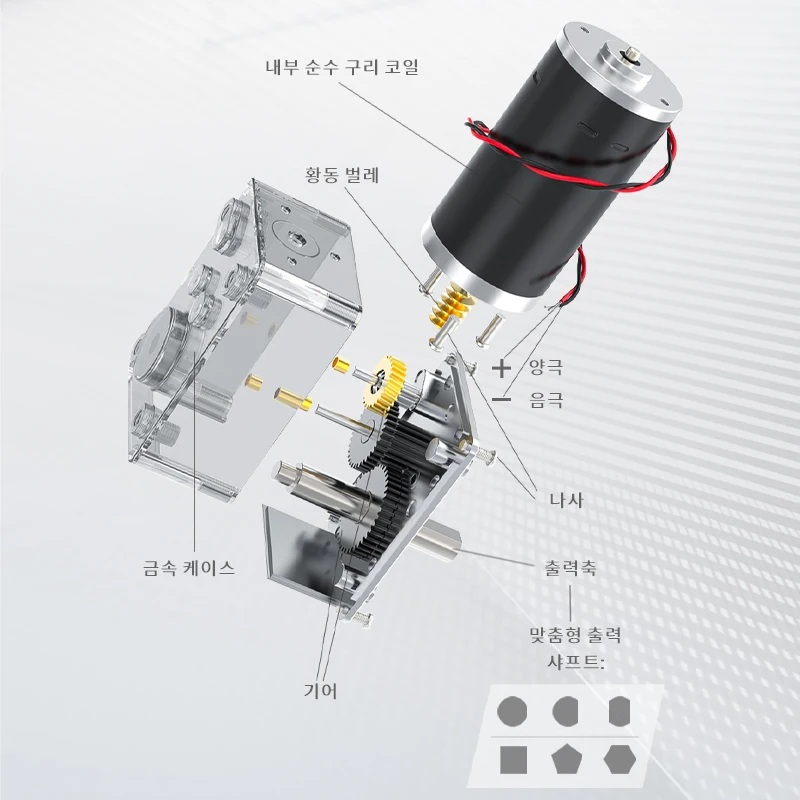 5840-31ZY 웜기어 DC 기어 모터 12v24v 7RPM-470RPM 가변 속도 역방향 자동 잠금 고 토크 이중 샤프트 기어 모터