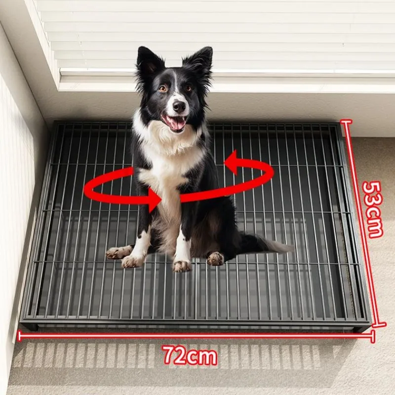 Dog Toilet Indoor Dogs Litter Box Stainless Steel Sandbox for Old