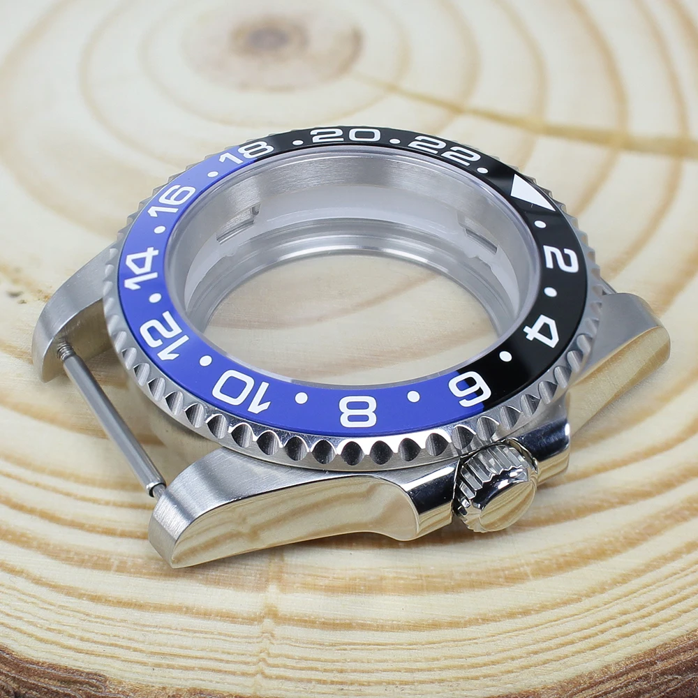 40mm GMT Uhrengehäuse Uhrenzubehör Saphirglas für NH34 NH35 NH36NH38 Miyota8215 ETA2824 PT5000 Uhrwerk Modisch Wasserdicht – Detail 4