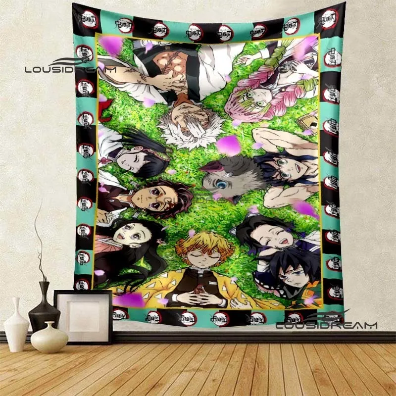 

Anime Demon Slayer Tapestry Fashion cartoon Tanjirou bedroom living room Tapiz dormitory computer room background wall decorat