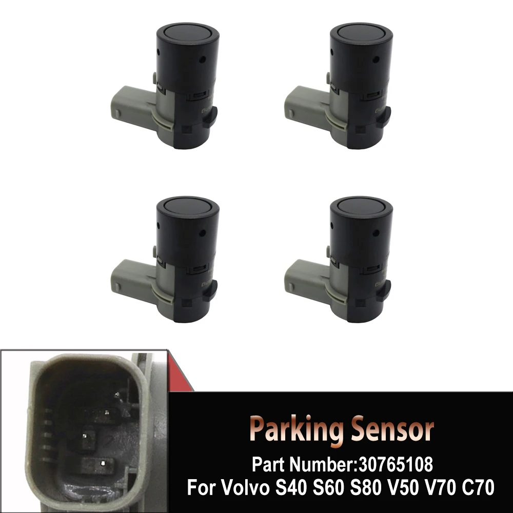 

4PCS 30765108 New Parking Assist PDC Parking Sensor Bumper Reverse Assist For VOLVO XC90 S80 V70 V50 C70 S40 SAAB 9-5