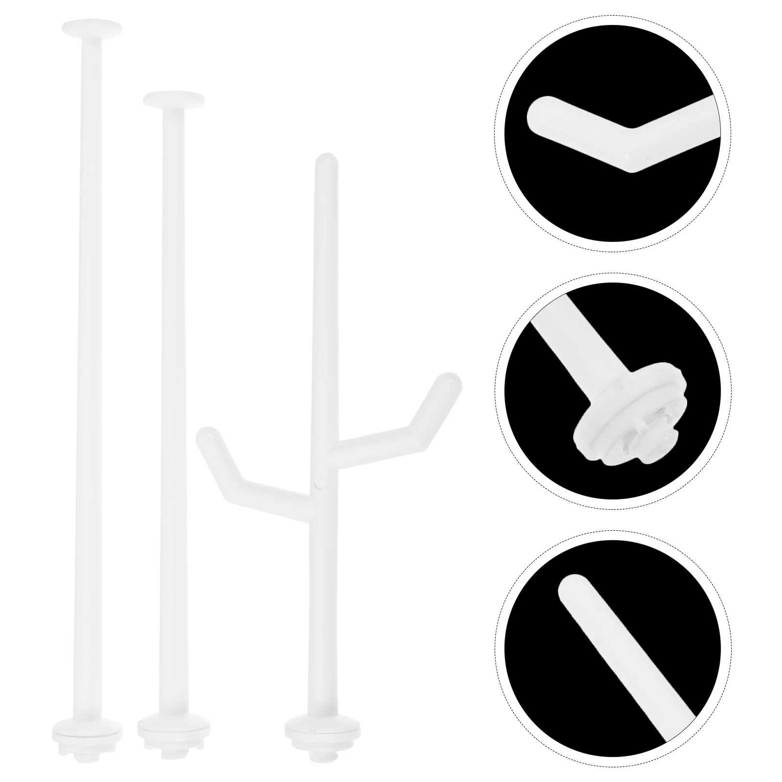 

3 Pcs Bottle Drying Stand Portable Dryer Baby Bottles Rack Rod Multifunction Holder for Plastic Travel Countertop