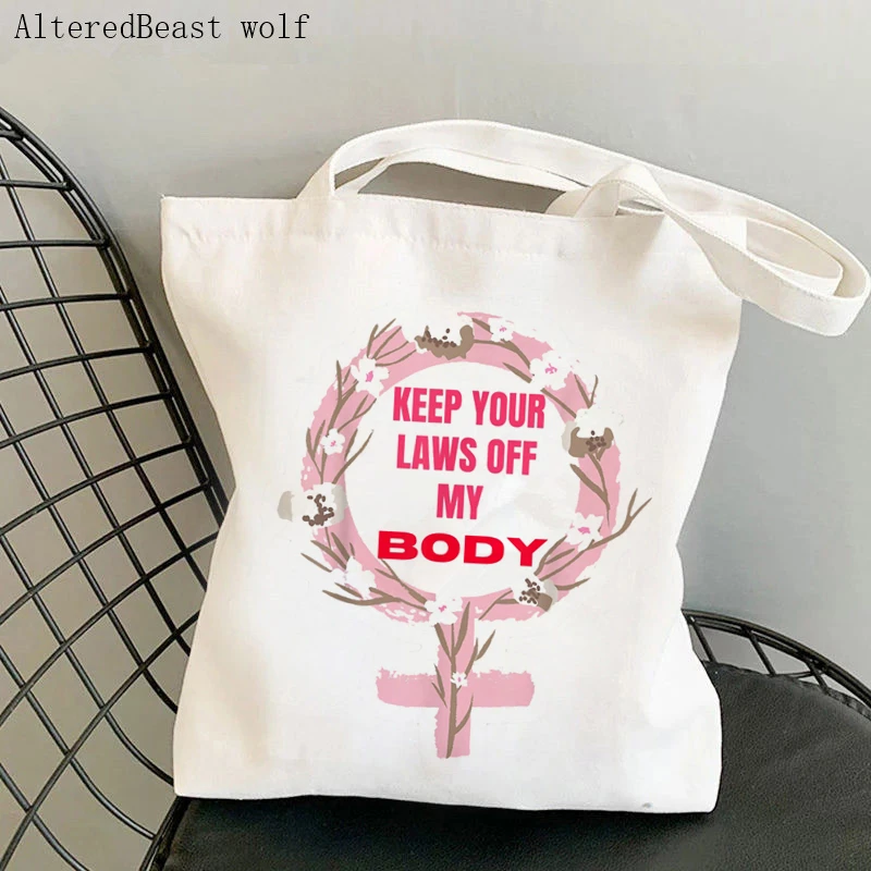 Women's Shoulder Bag My Body my Choice My Uteruspro woman feminism Canvas Bag Harajuku Shopper Bag girl handbag Canvas Lady Bag