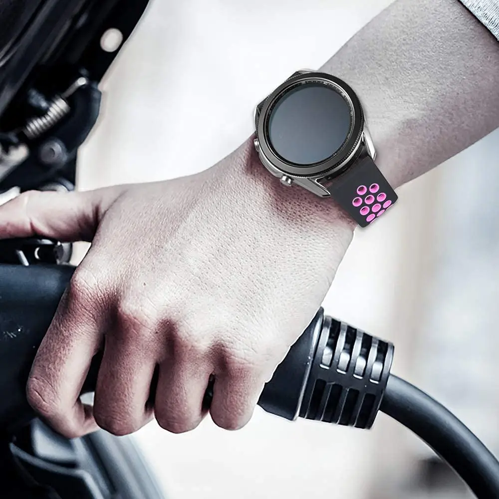 Universal 20mm 22mm Silicone Smartwatch Band – Durable Sport Strap Bracelet in Multiple Colors