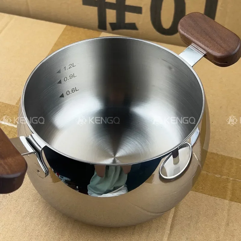 316 stainless steel milk pot induction cooker baby baby complementary food hot milk pot binaural small soup