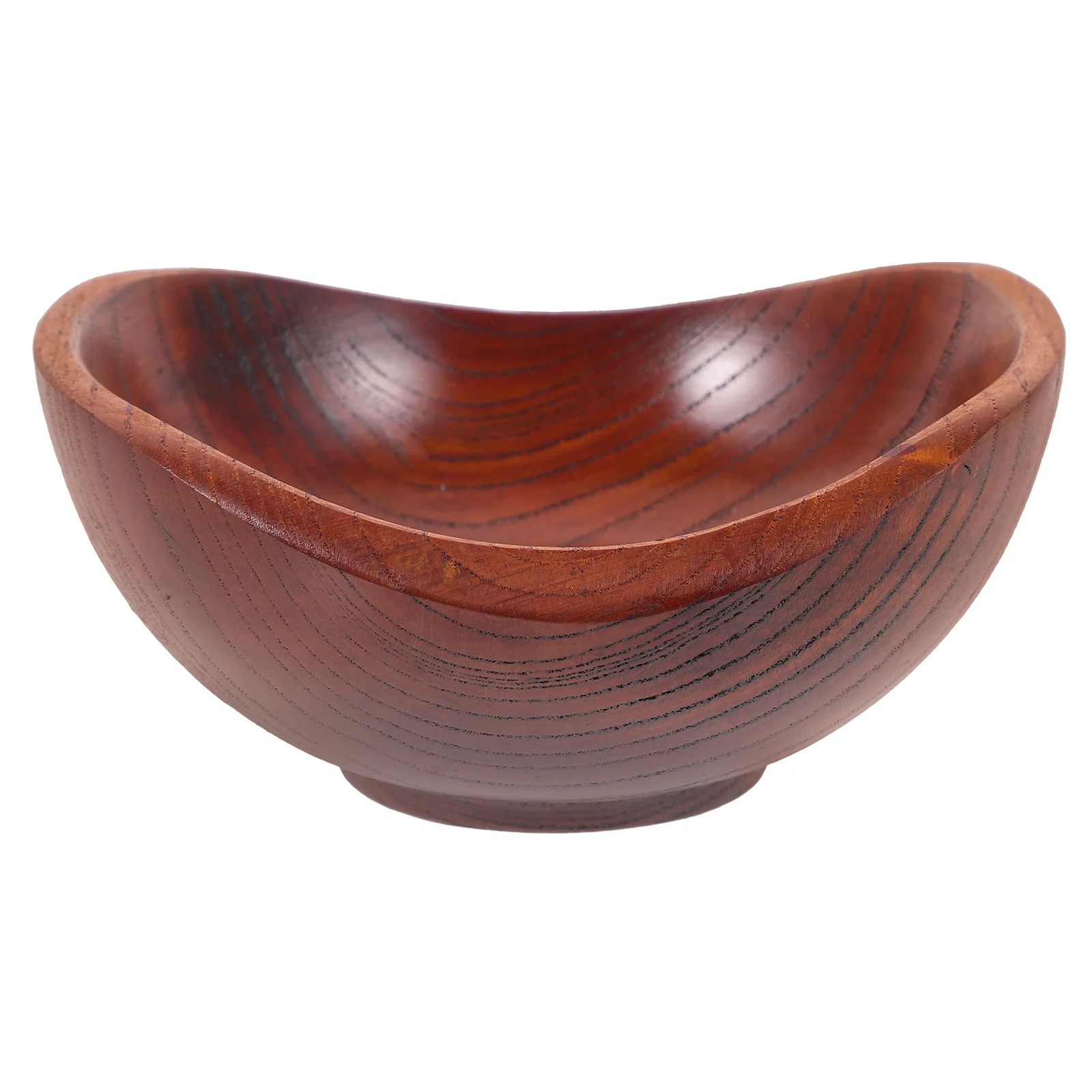 

Salad Bowl Ingot Shaped Wooden Snack Serving Bowl Dessert Storage Bowl