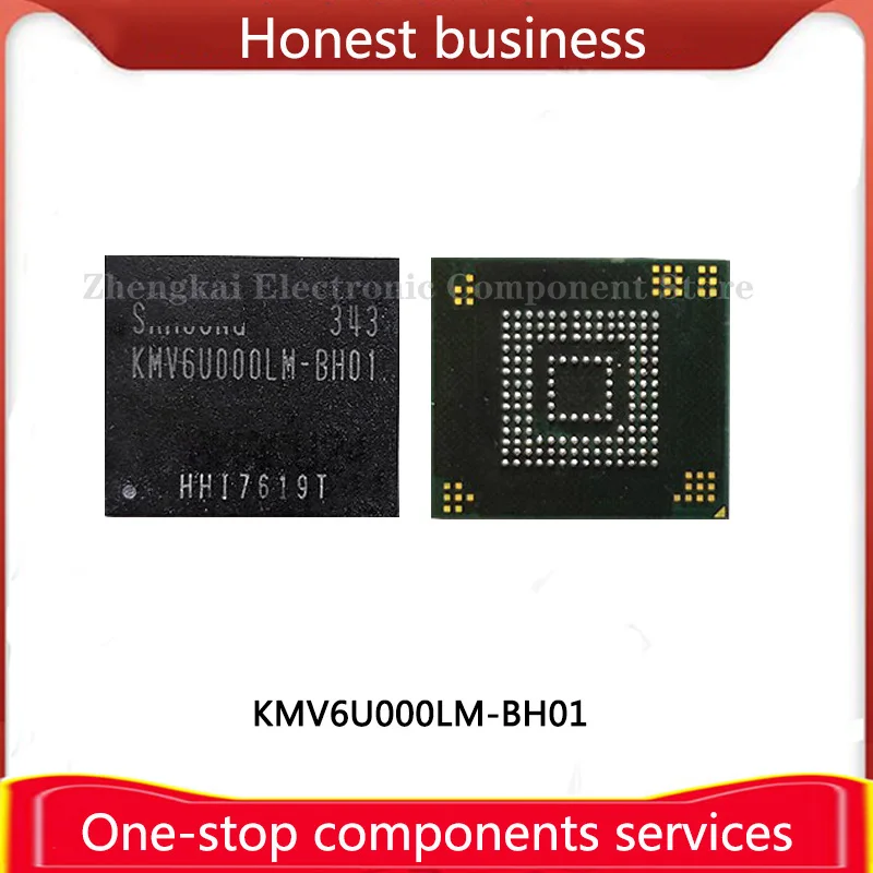 Kmv6U000Lm-Bh01 100% Funzionante 100% Qualità Emmc Bga 64Gb Chip Telefono Cellulare Memoria Disco Rigido Archiviazione Computer Kmv6U000Lm