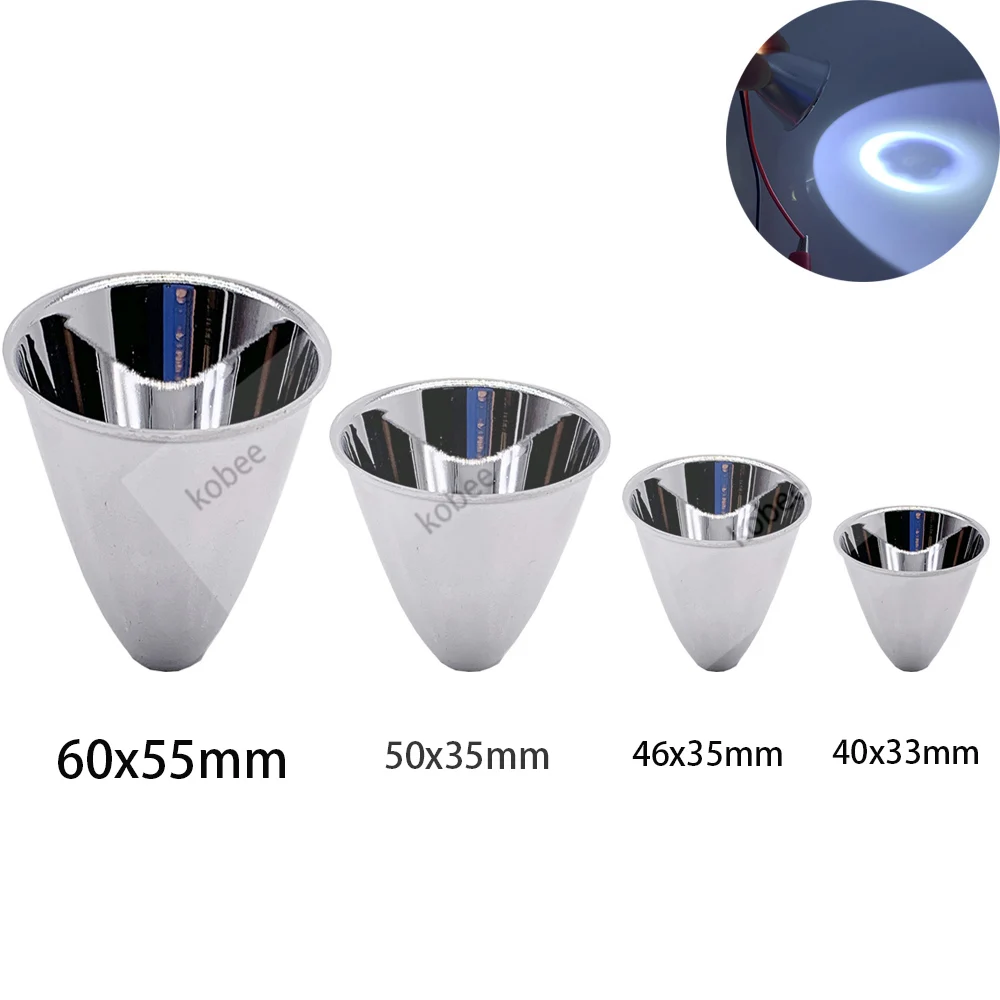 AluminumLEDFlashlightReflectorCondenserCupreflectcapC8ForDIY