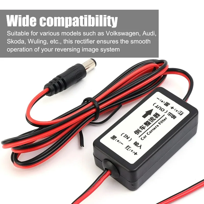12V Anti-interference DC Suitable for Volkswagen Skoda BMW Audi and Mercedes Reverse Camera Power Filter Ballas