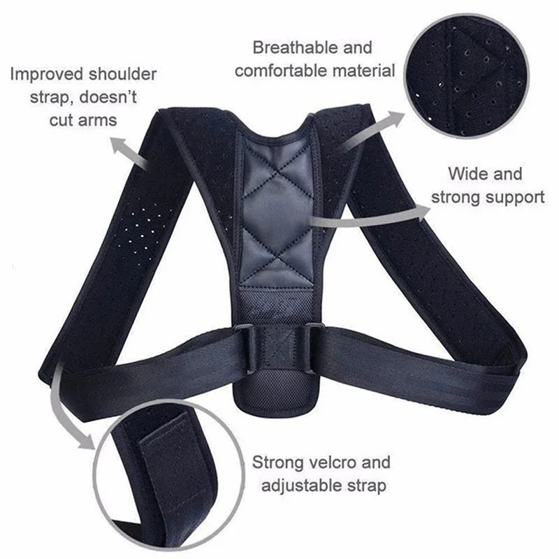Description Picture 6 of itemBack Posture Correction Belt Hunchback Prevention Correction of Sitting Posture Unisex Breathable Body Shaping