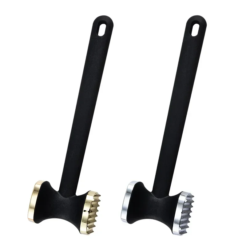 Zinc Alloy Meat Tenderizer Hammer Pork Chop Steak Loose Pounder Needle Dual-Sided Meat Mallet Rubber Grip Handle Kitchen Tool
