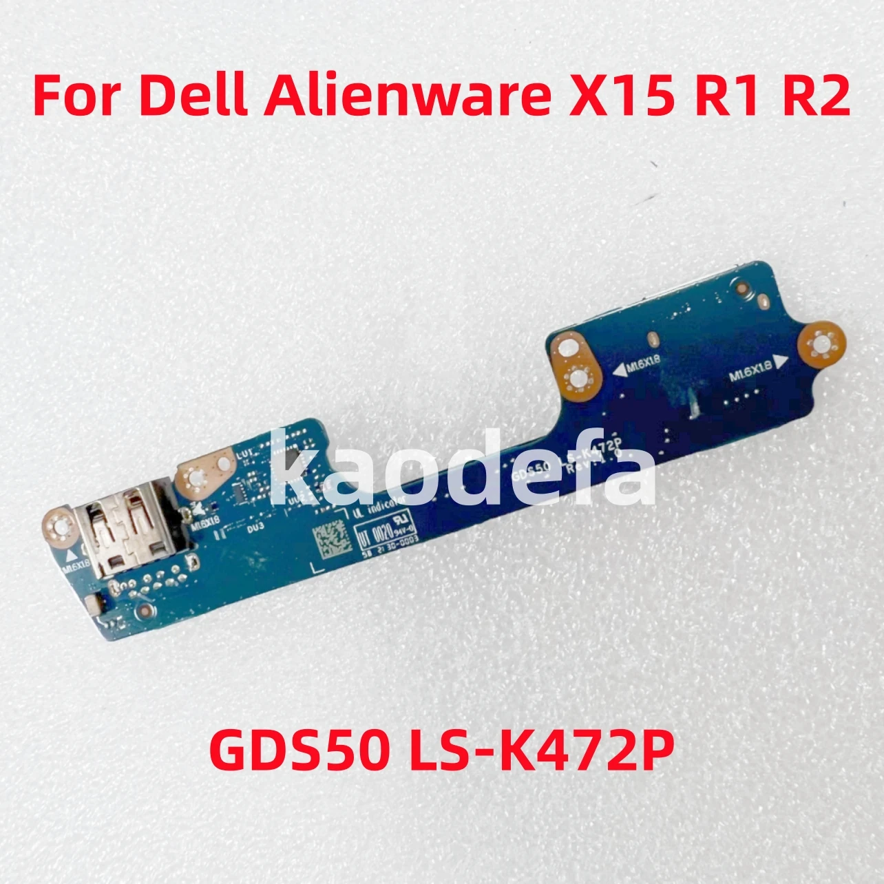 Gds50 Ls-K472P For Dell Alienware X15 R1 R2  Laptop Usb Board 100% Test Ok