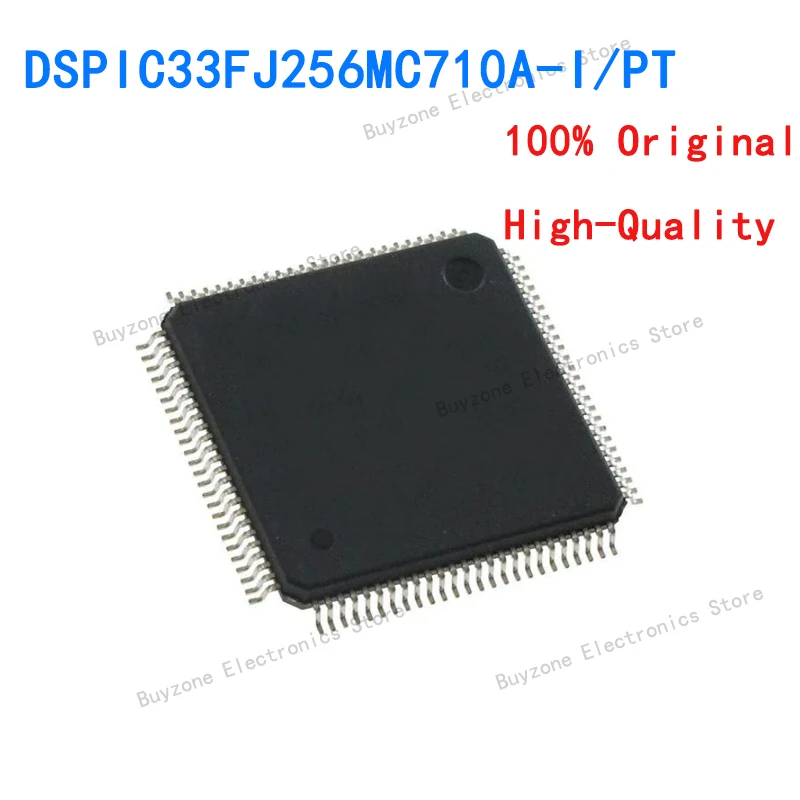 

Флэш-память DSPIC33FJ256MC710A-I/PT DSP DSC 16Bit 40MIPS 256KB, новый оригинальный