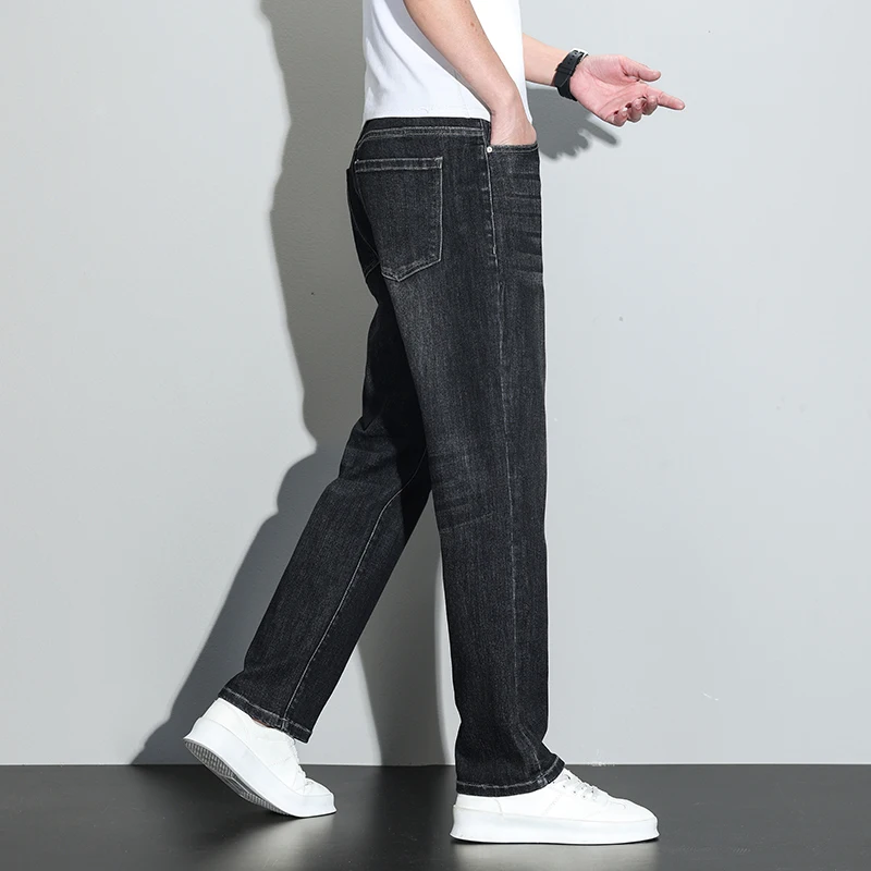 Men's Tall Jean Straight Regular Fit Denim Pant Male Teeneeger Stretch Extra Long Length 190cm 200cm 110 115 Cm 120cm Lengthened