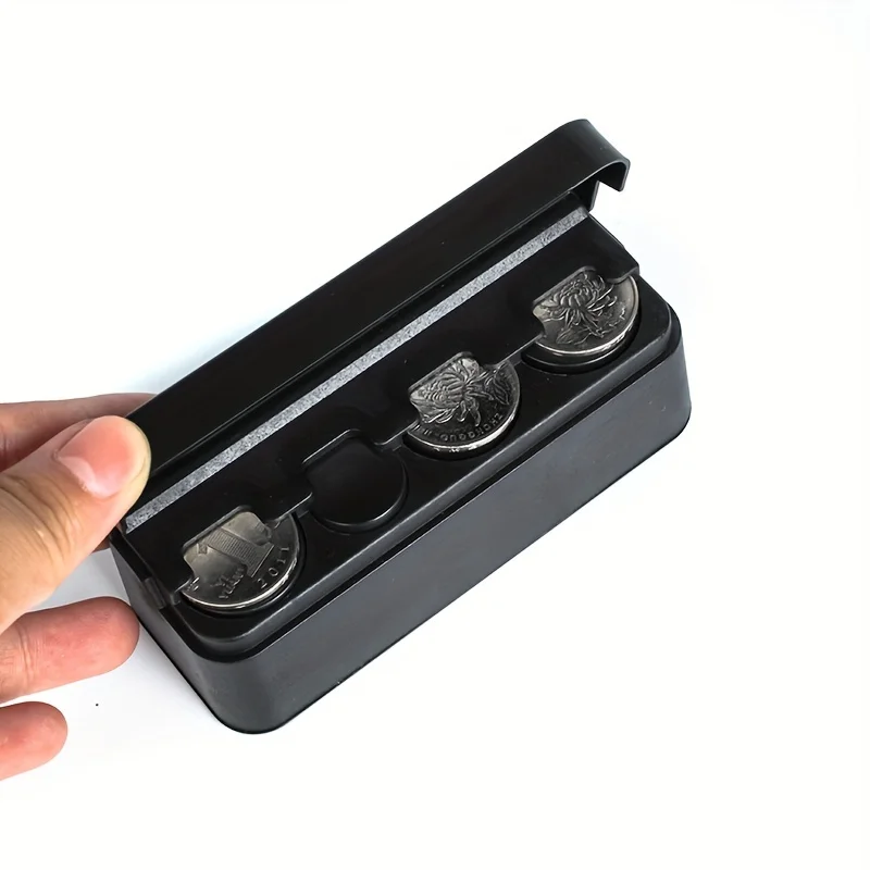Compact Dual-Purpose Coin and Cash Storage Box