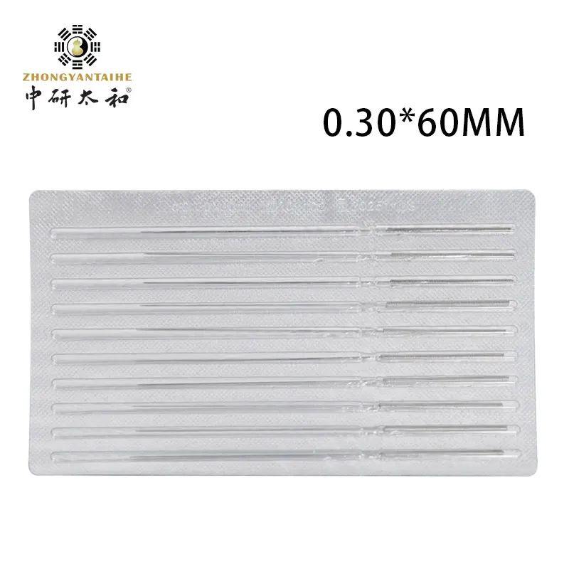 Disposable acupuncture needle ZHONGYAN TAIHE acupuncture needles flat handle aluminum foil 10PCS /lot for moxibustion