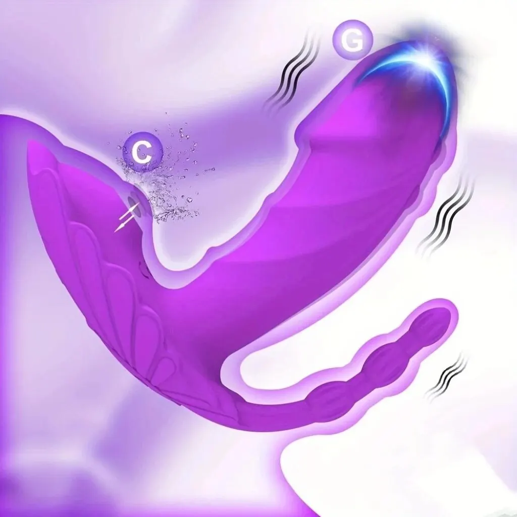 Bluetooth APP 3 in 1 vibratore per vibratore per donne telecomando senza fili succhiatore stimolatore del clitoride giocattoli del sesso coppia femminile_voghion.com