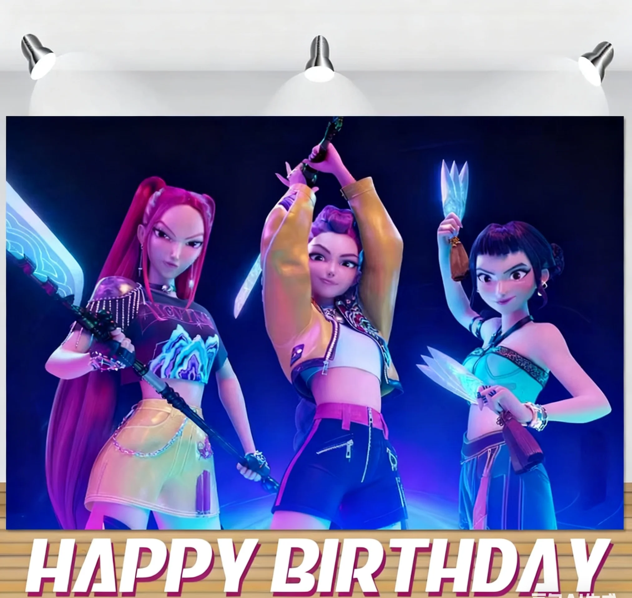K-Pop Party Backdrop 2