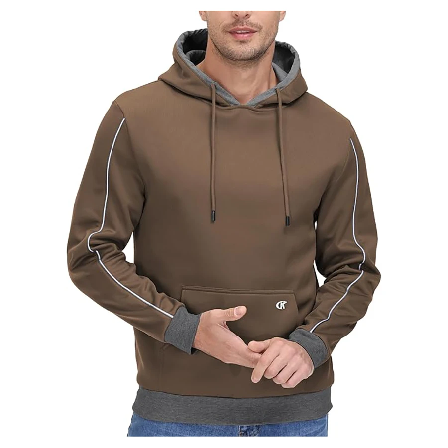 Men's Autumn Winter Pullover Hoodies Cozy Fleece Warm Long Sleeve Drawstring Hipster Kanga Casual Hooded Sweatshirts