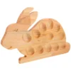 Deviled Egg Tray Appetizer Egg Serving Platter Wooden Egg Tray Easter Egg Storage Serving Holder Rabbit Deviled Egg Platter 4