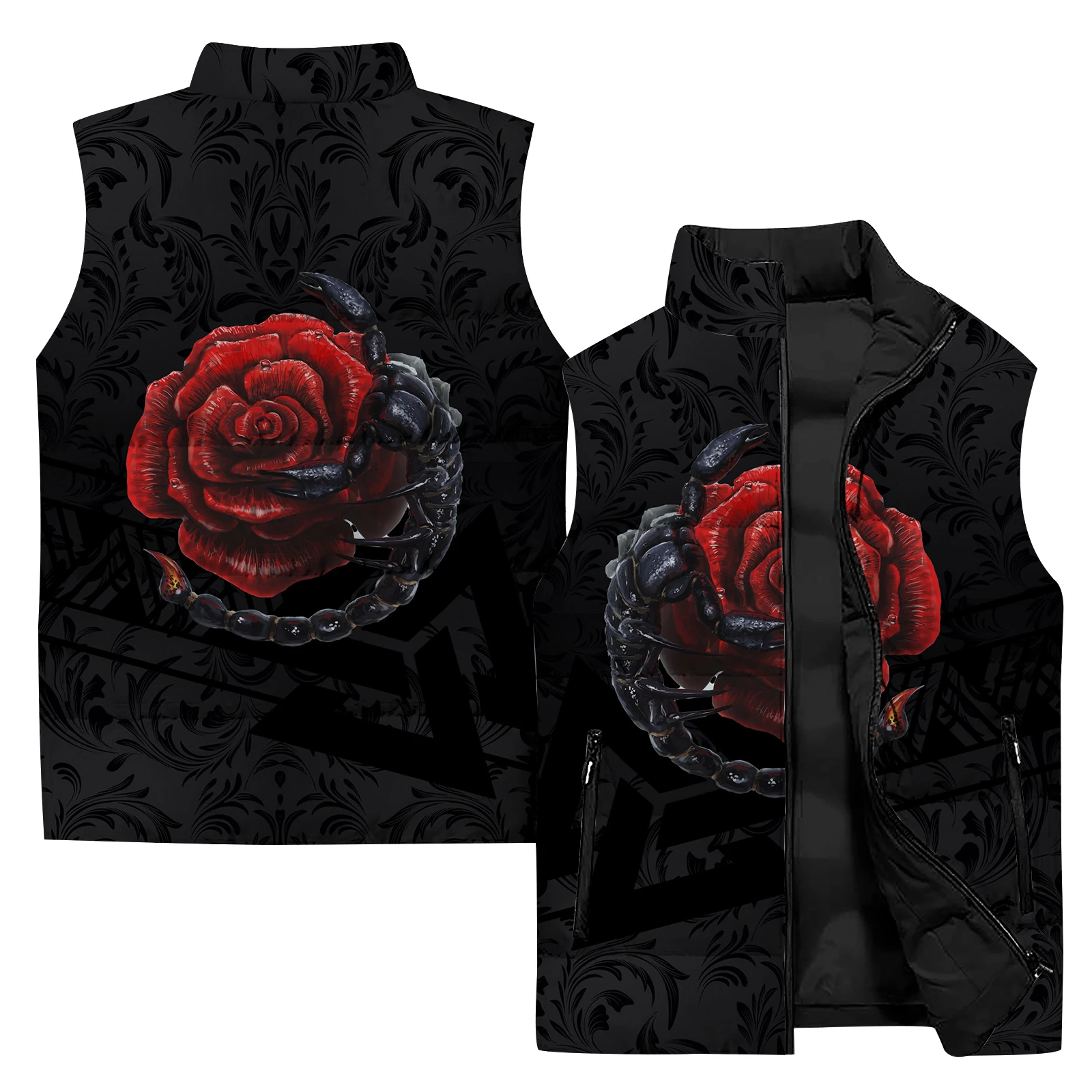thumbnail image 5 of Chaleco cortavientos con costuras geniales para hombre, chaqueta sin mangas con patrón 3D a la moda para hombre, chaleco para hombre, ropa deportiva para exteriores y ciclismo, 5 of 5