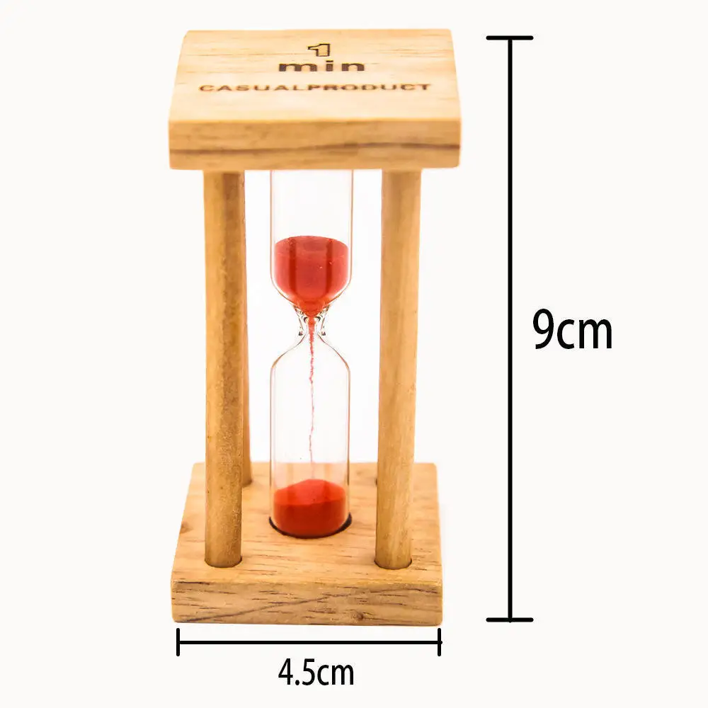 Hourglass 1/3/5 Minutes Wooden Mini Desktop Decoration