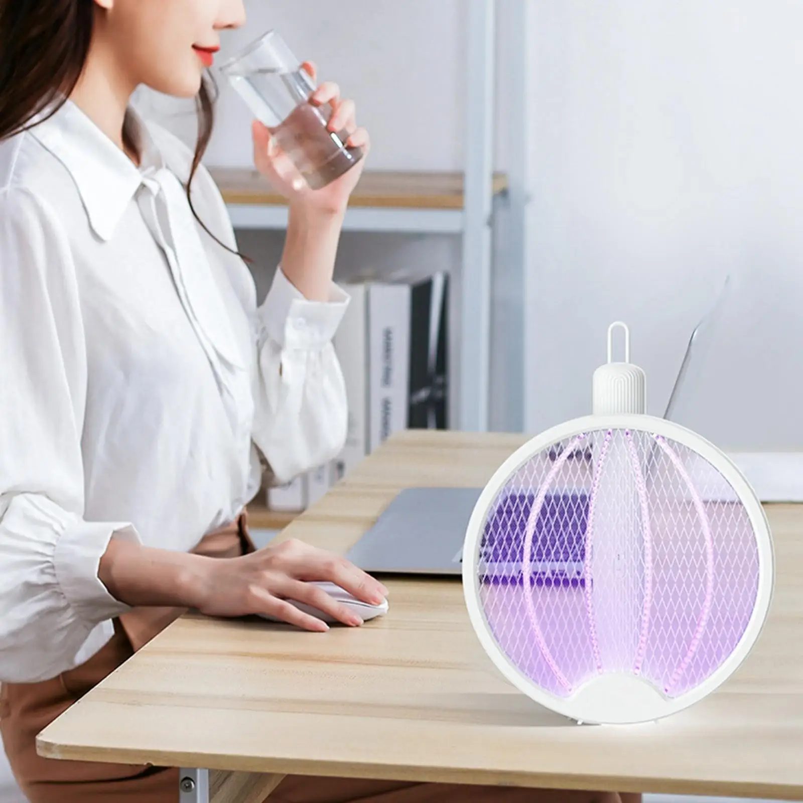 

Fly Swatter Folding Night Lamp Mesh for Office, Household, Kitchen,
