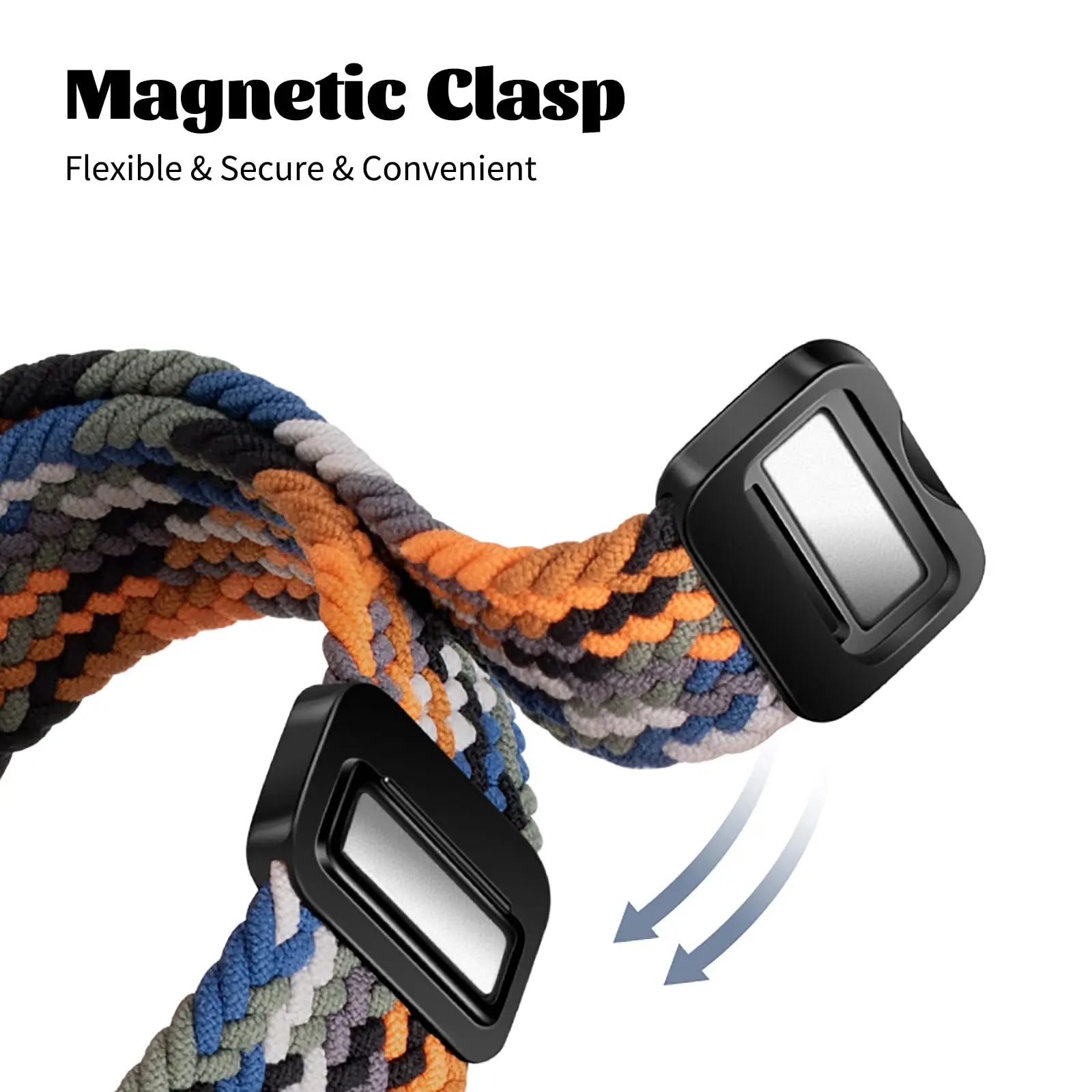 Magnetic Braided Watch Band - 20mm & 22mm Stretchy Strap