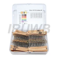640pcs 64 Values 1R - 10MR 0.125W 1/8W 5% Carbon Film Resistors Assorted Kit Set - Image 2