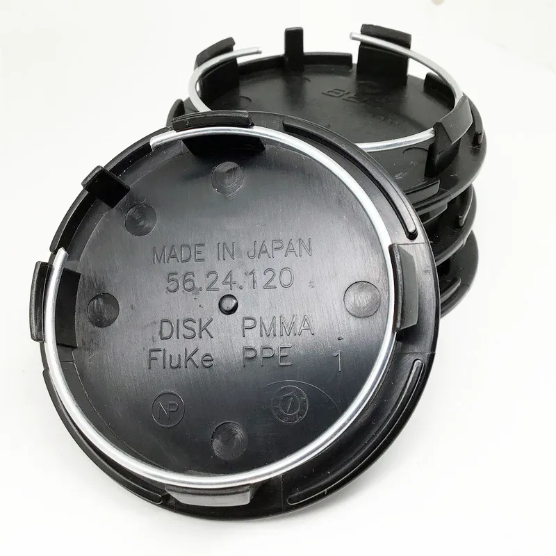 4pcs 70mm No Auto Rims Cover Black Wheel Center Cap Hubs