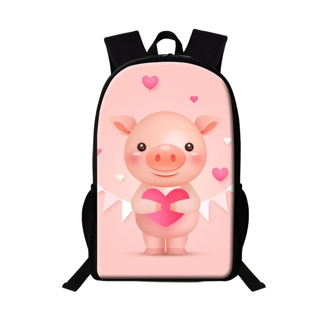 

Cute Cartoon Pig Pattern Teenager Children School Bag Girls Boys Daily Casual Backpacks Book Bag Woman Man Travel Rucksacks