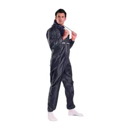 Men's Waterproof Hooded Dustproof Overalls - Anti - Static Protective Raincoat - S (Black)