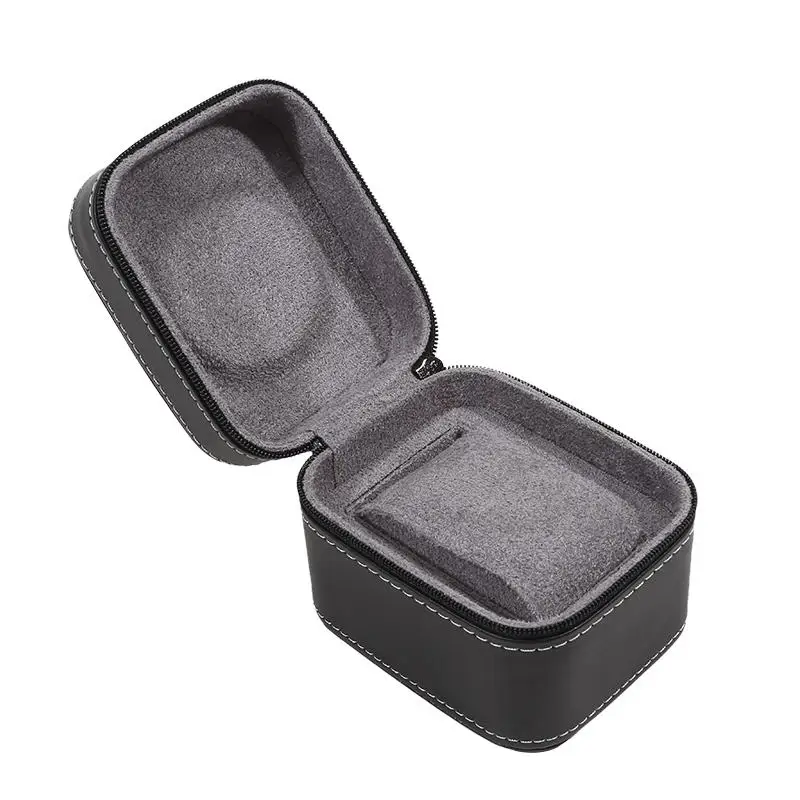 Travel Watch Case ⌚ Single Watch Case – Leather Watch Travel Case with Removable Cushio... - SKU TWC01106 - UGI Packaging