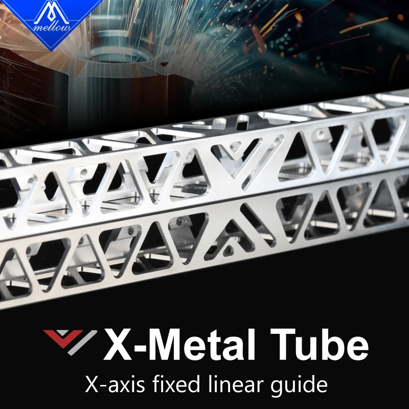 Mellow Custom Vzbot X-gantry Rail Square Tube Leve Alta Nivelamento Adequado para Impressora 3d Vzbot 235 330