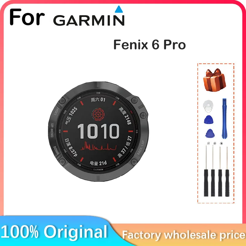 Neuer Bildschirm für Garmin Fenix 6 Pro Fenix 6 Saphir Silber/Carbon/Grau LCD-Panel Sport Ersatzteile Ersatz