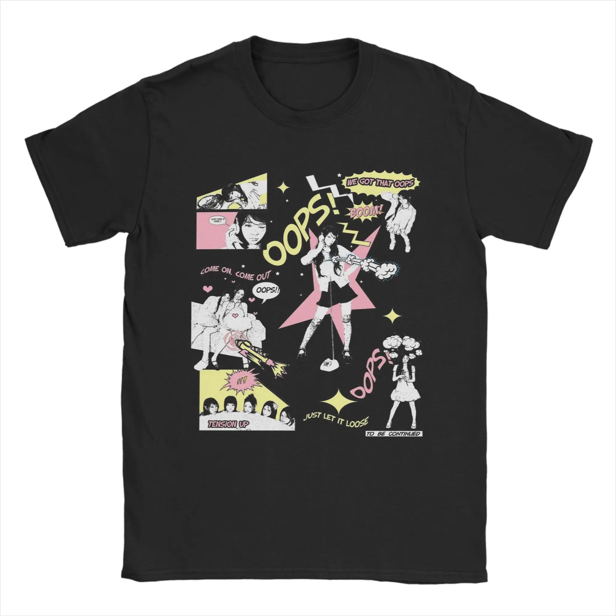 Illit Kpop Men's Funny Cotton Crew Neck T-Shirt, Short Sleeve