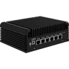 6 LAN Fanless Mini PC Intel Core 3 N355 N305 N150 N100 i226-V 2.5G Firewall Router DDR5 2xNVMe 1xSATA3.0 Type-C pfSense Proxmox 6