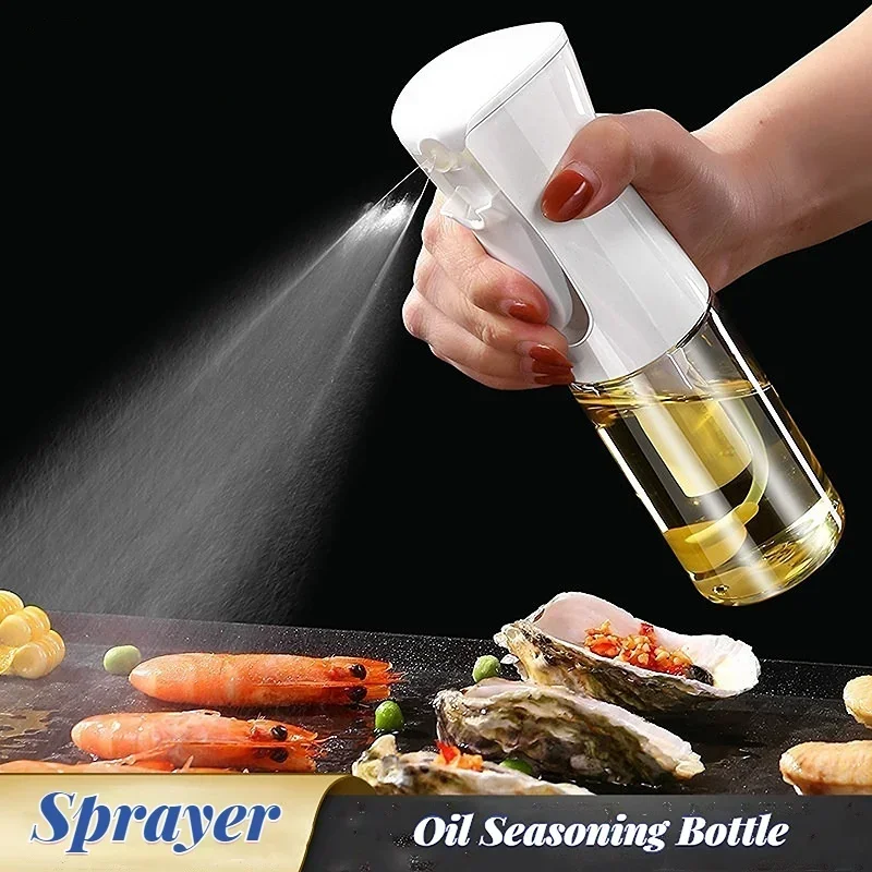 Creative Spray Oil Kettle Sprayer Bottle Pressure Oil Control Kettle Bottle Home Kitchen Cooking Atomizing Baking Spice Pot