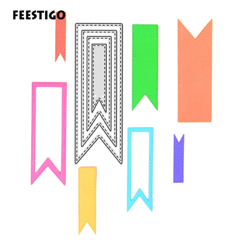 

Bookmark metal cutting dies for diy scrapbooking Label die cuts paper card embossed template stencil dies