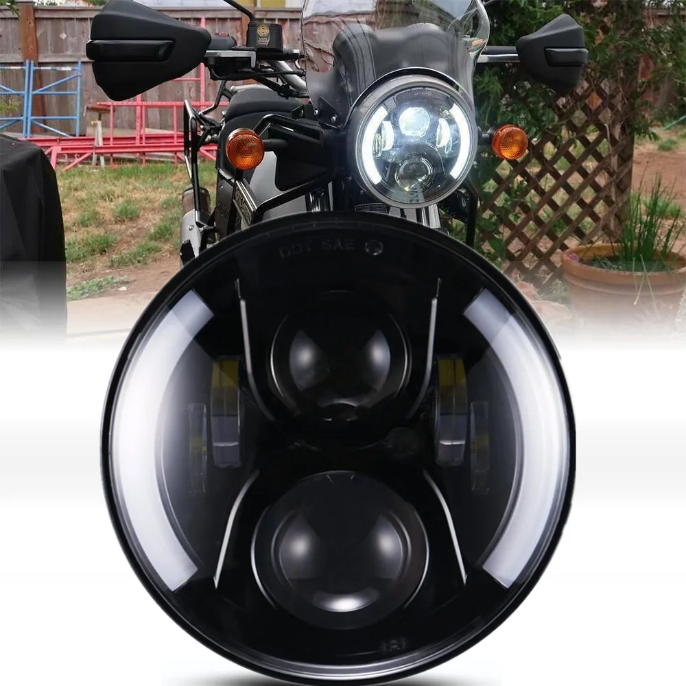 

7-дюймовая светодиодный ная мотоциклетная фара для Touring Ultra Classic Electra Street Glide 7-дюймовая фара подходит для Lada Niva 4X4 аксессуары