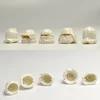 100 pcs pure white helmet head Figure Building Block Model accessories Toys for children minifigures 1