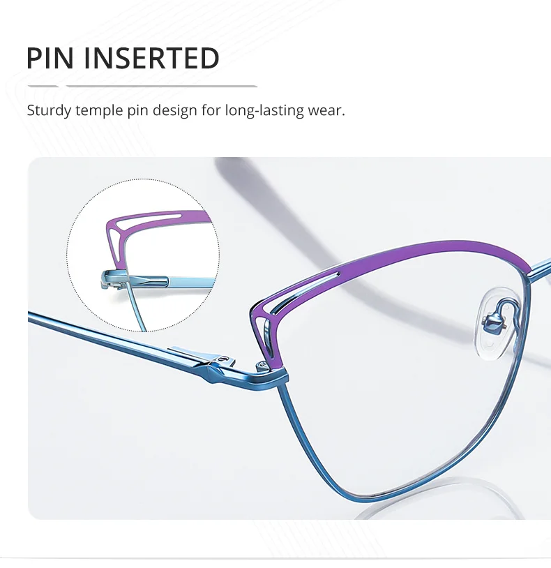 Ralferty Women's Full Rim Oval Cat Eye Eyeglasses