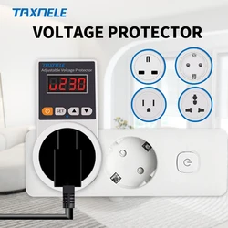 Smart Adjustable Voltage Protector Socket - 16A Power Surge Guard - Universal Socket