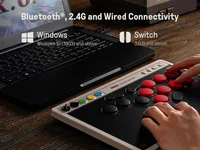 8BitDo Arcade Controller Wired, Wireless Bluetooth, 2.4G, Low-profile Mechanical Switches For Nintendo Switch / Switch 2 Windows - Image 5