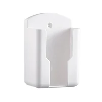 Support universel pour télécommande de climatiseur, 1 pièce, boîte murale blanche, support de rangement pour télécommande, support de chargement de téléphone 1