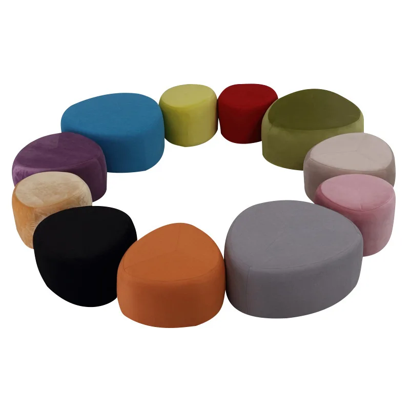 

Minimalist Modern Company Clothing Store Rest Area Lobby Creative Shaped Pebble Leisure Office Sofa and Stools