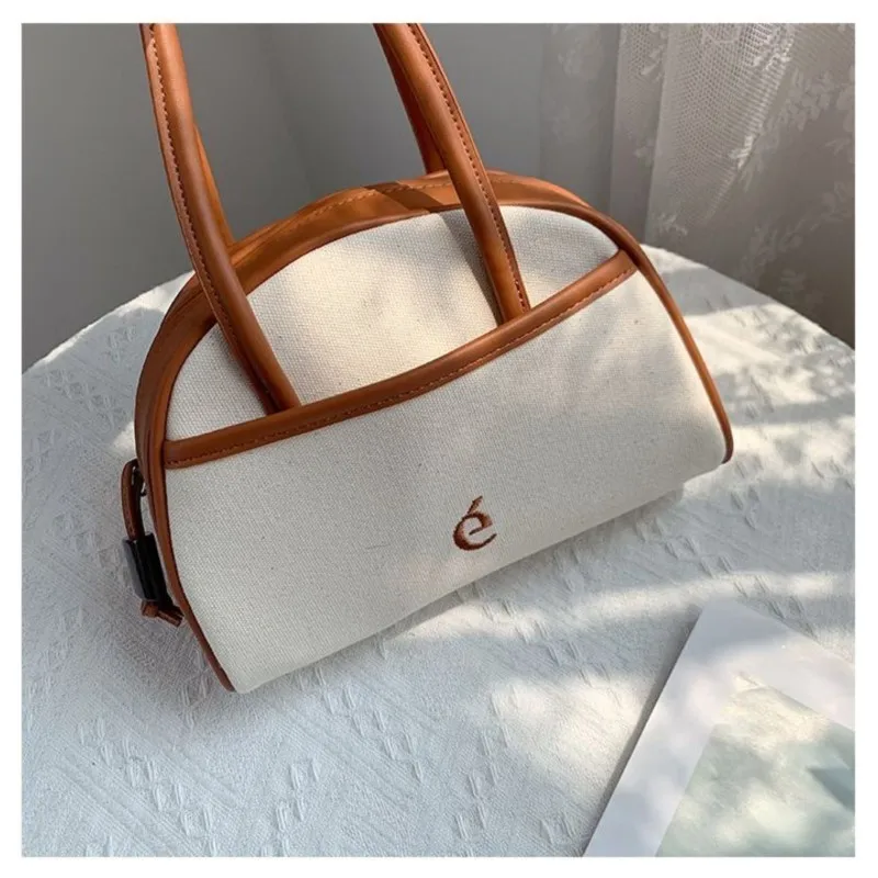 JIAERDI Retro White Y2k Hand Bag Purse Women 2025 Handle Casual Half Moon Bowling Bag Female Vintage Harajuku Handbag Aesthetic